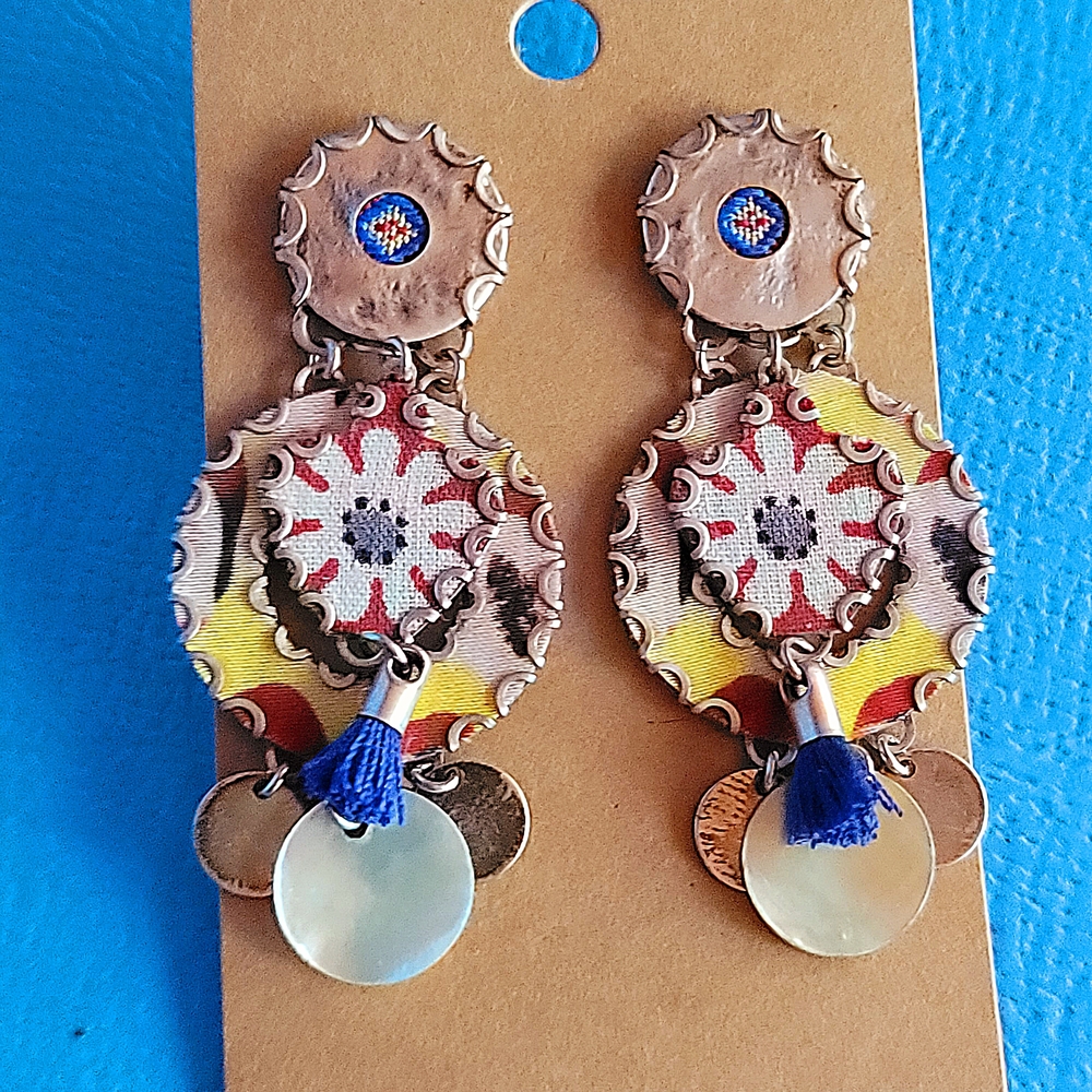 AYALABAR Bohemian Multicolor Dangle Earrings